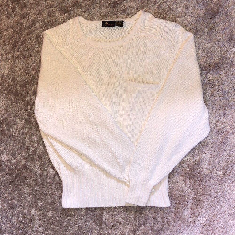 Liz Claiborne white sweater
